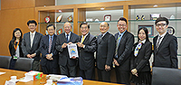 Prof. Mike Y.K. Guu (middle), President of National Pingtung University, visits the Chinese University of Hong Kong (CUHK)